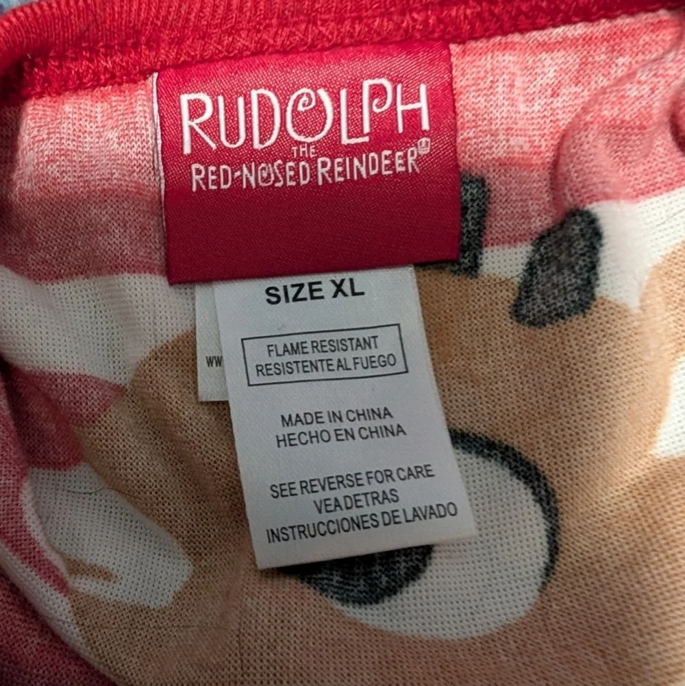 Pet Jammies For Your Families Rudolph The Red-Nosed Reindeer Pet Bodysuit (EUC)